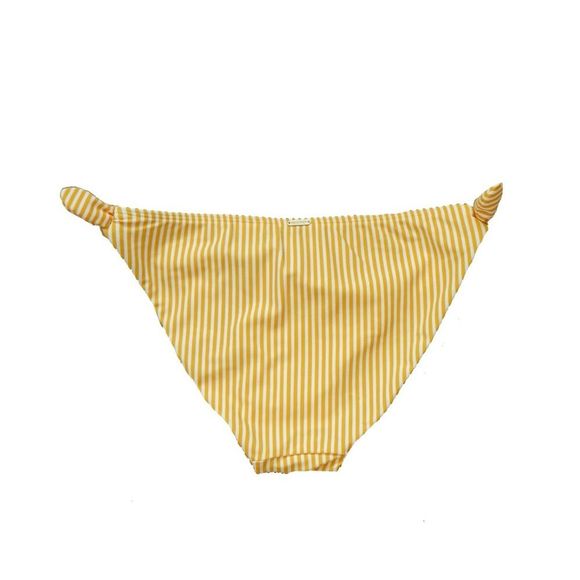 CLEARANCE NWT Hollister Swim Women’s Small Yellow & White Stripe Bikini Bottom - Picture 2 of 4